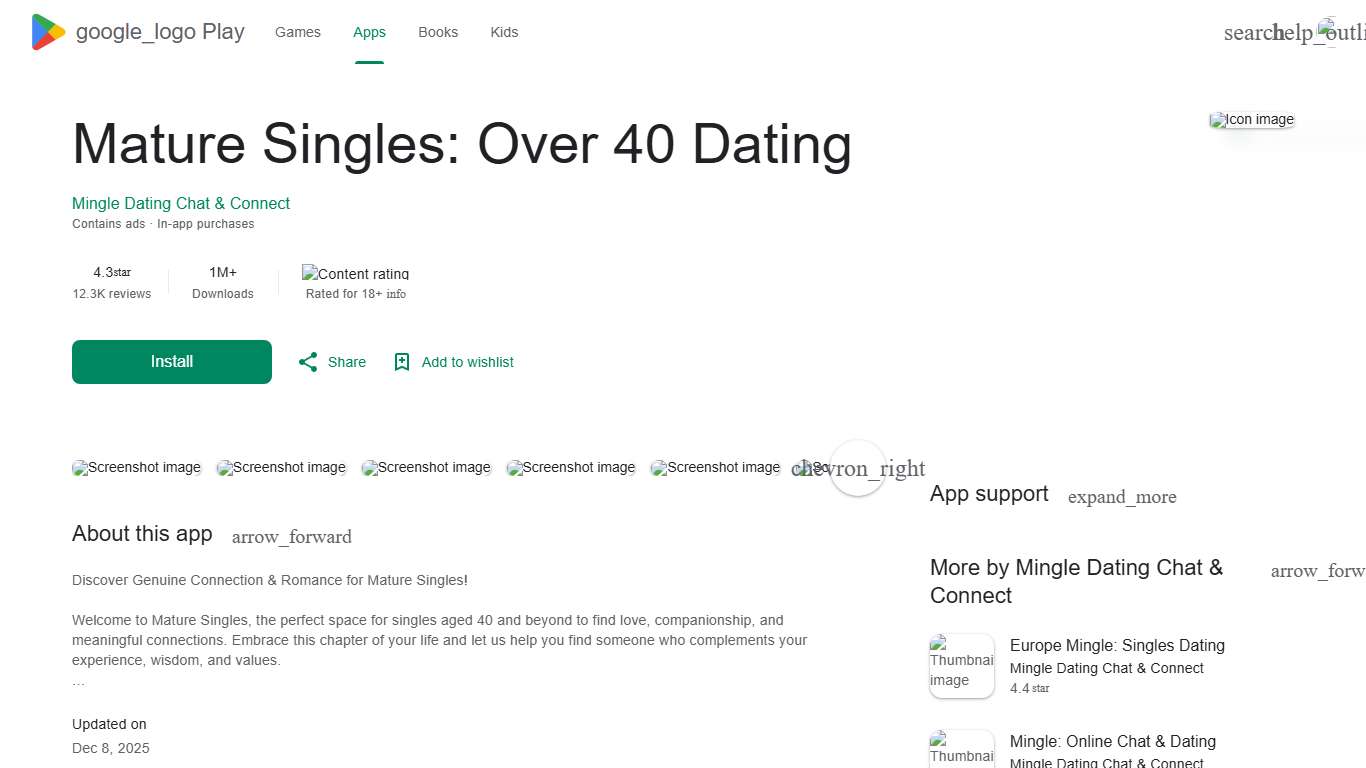 Mature Singles: Over 40 Dating - Apps on Google Play