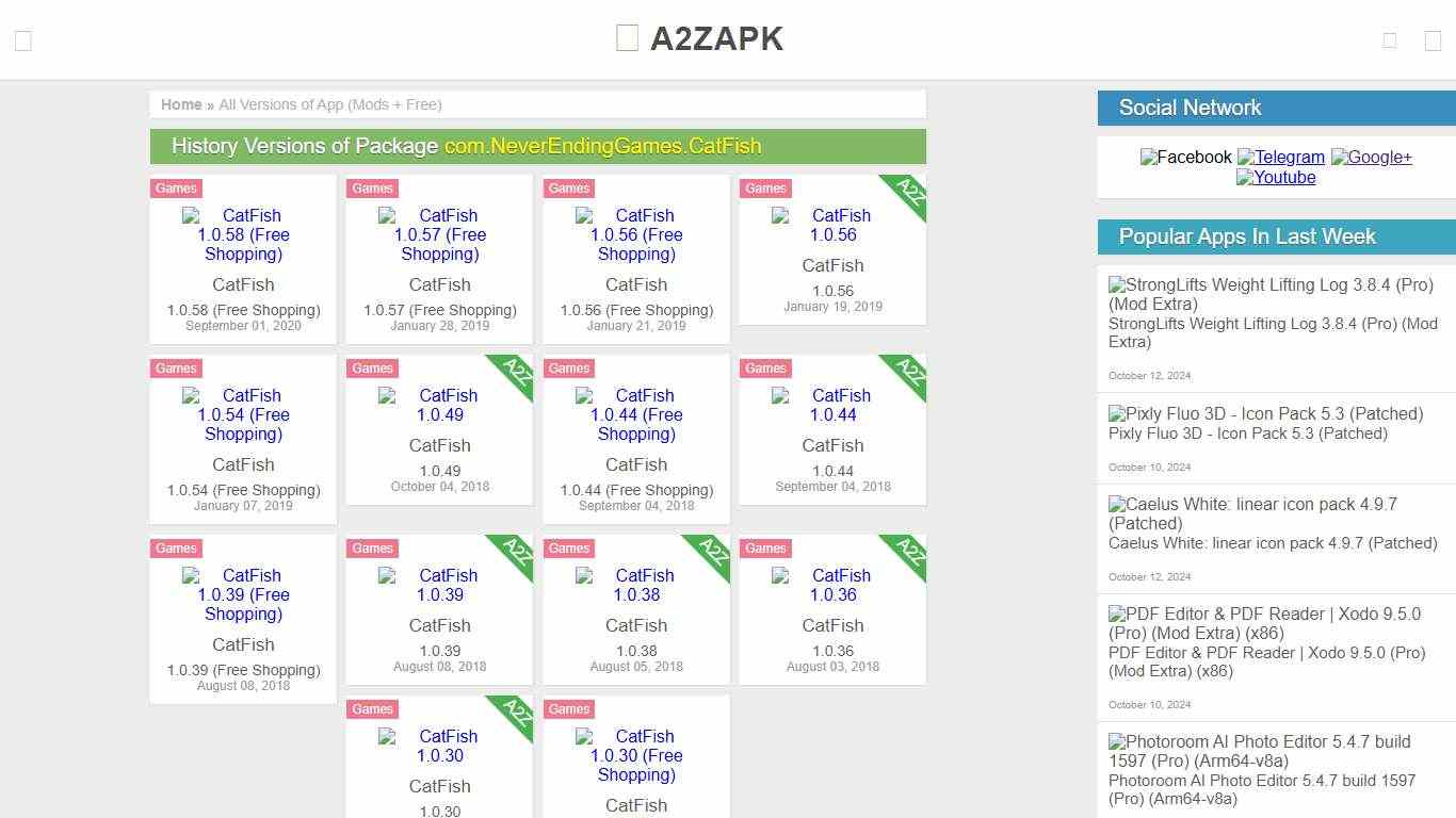 Download CatFish (Premium/vip/pro/unlocked) From A2Z APK, Download APK, Mod APK, Android Apps & Games